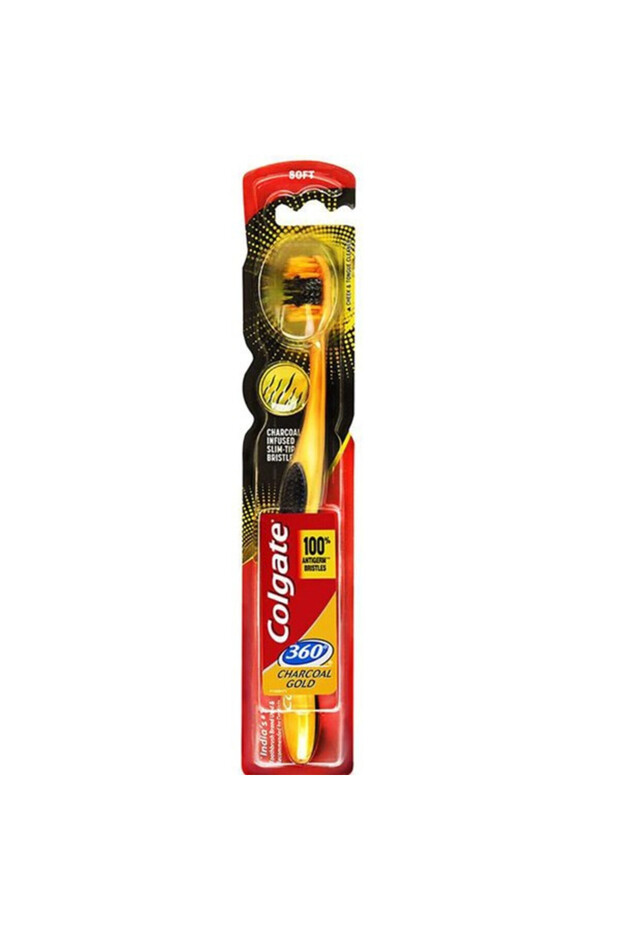 Colgate Charcoal Gold 360 Soft Toothbrush