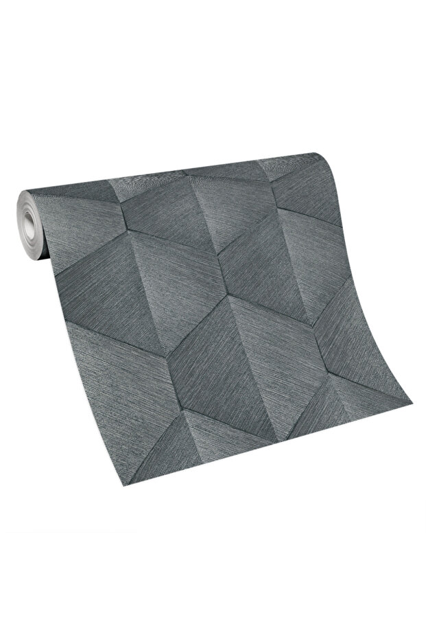 Tapet modern cu model geometric, efect 3D - 1