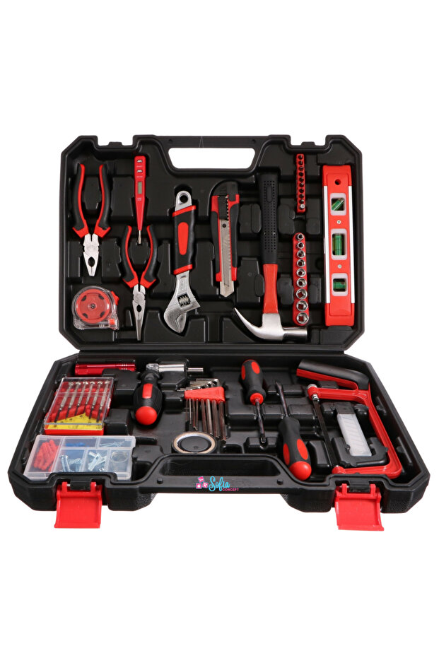 110-Piece Professional Tool Kit, Chrome Vanadium, Sofia CONCEPT®, Black Red - 1