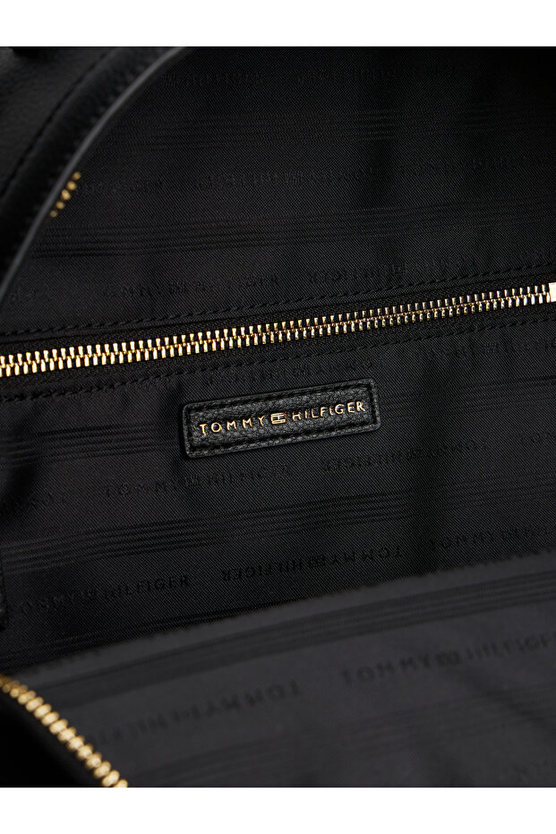 Tommy Hilfiger Women Black Logotape Backpack - 3