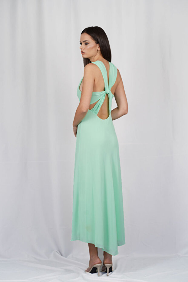 Rochie maxi - Verde, 40 - 2