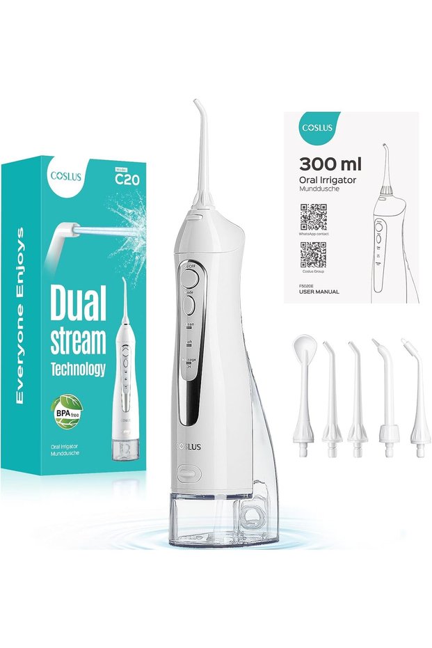 Professional Water Flosser For Teeth Braces Gums Care, Cordless Oral Irrigador, Deep Cleaning