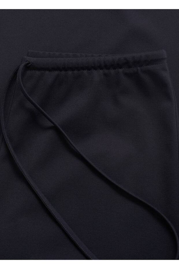 Wide leg elastik belli pantolon - 7