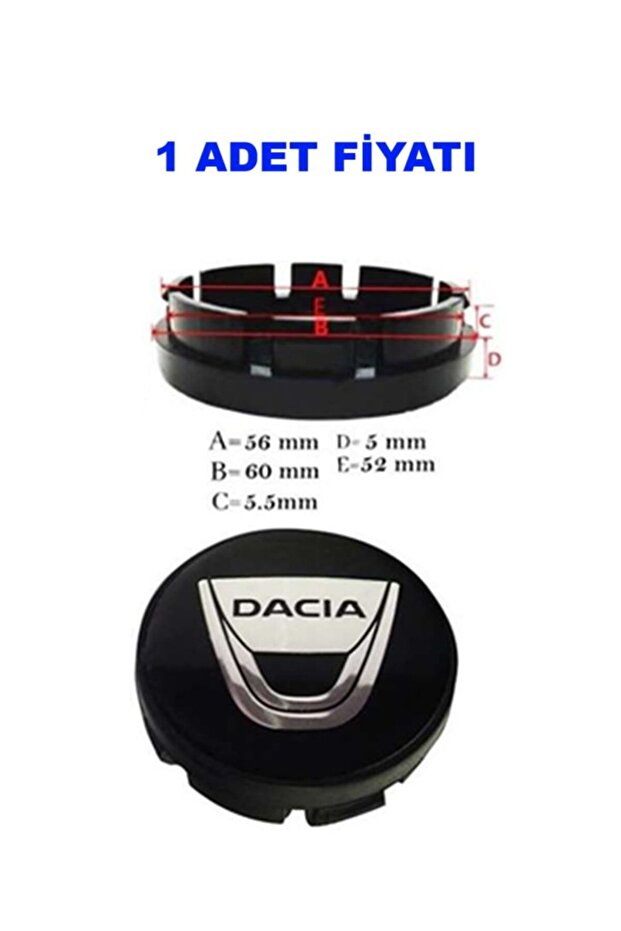 Wheel Hub Arma 60-56 Black Dacia