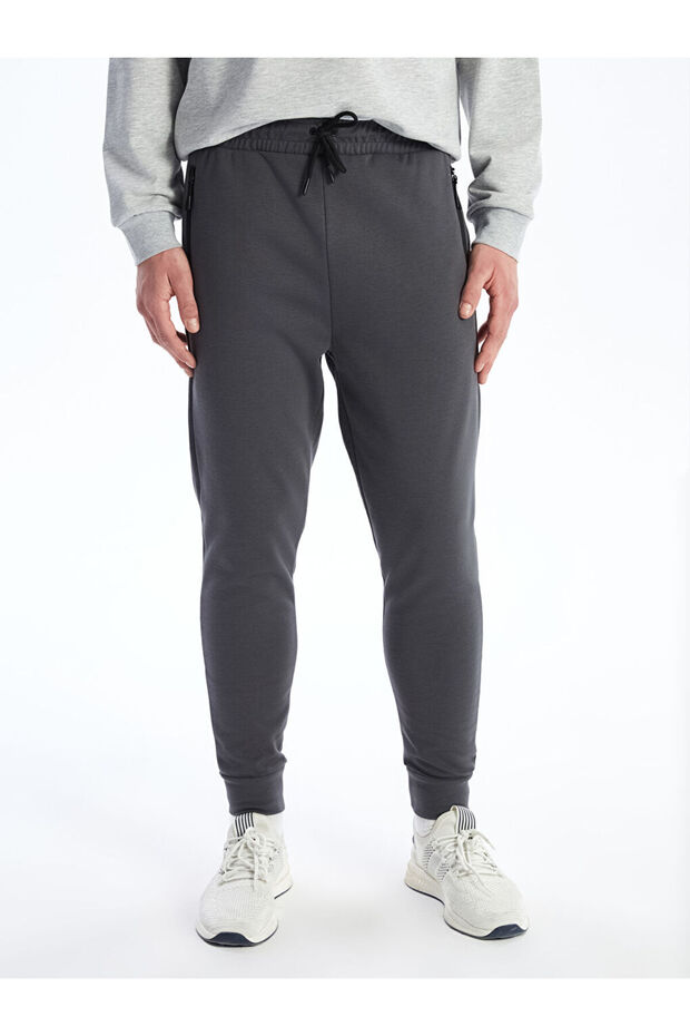 Gri Slim Fit Erkek Jogger Eşofman Altı - 3