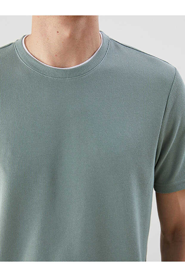 Create Your Style from Uzg Store |   Crew Neck Plain Men's T-Shirt - 4