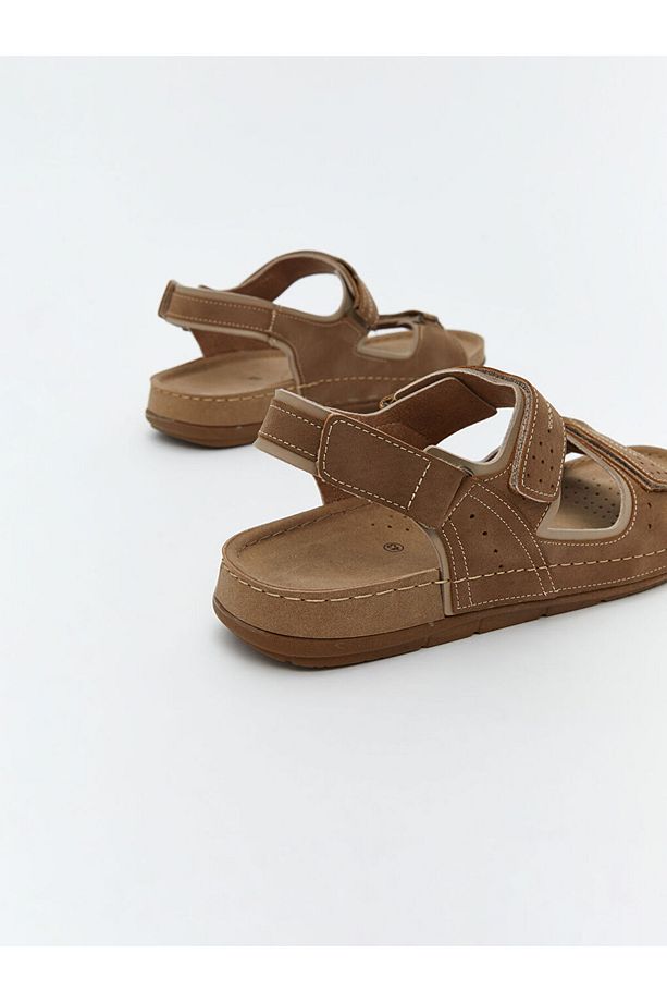 LCW STEPS Kahverengi Çift Bantlı Erkek Sandalet - 5