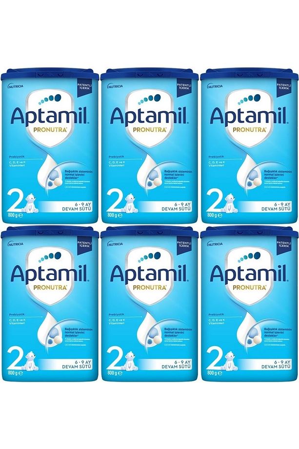 Nutrıcıa Aptamil Pronutra 800GR Devam Sütü No:2 (6-12 Ay) (6 Lı Set) - 1