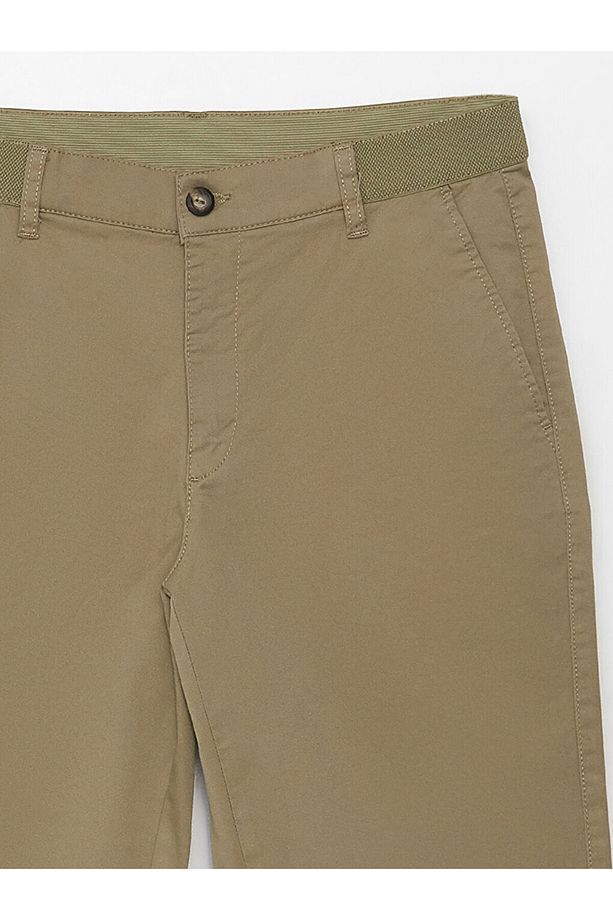 LCW Rahat Kalıp Gabardin Erkek Bermuda Şort Fashion - 8