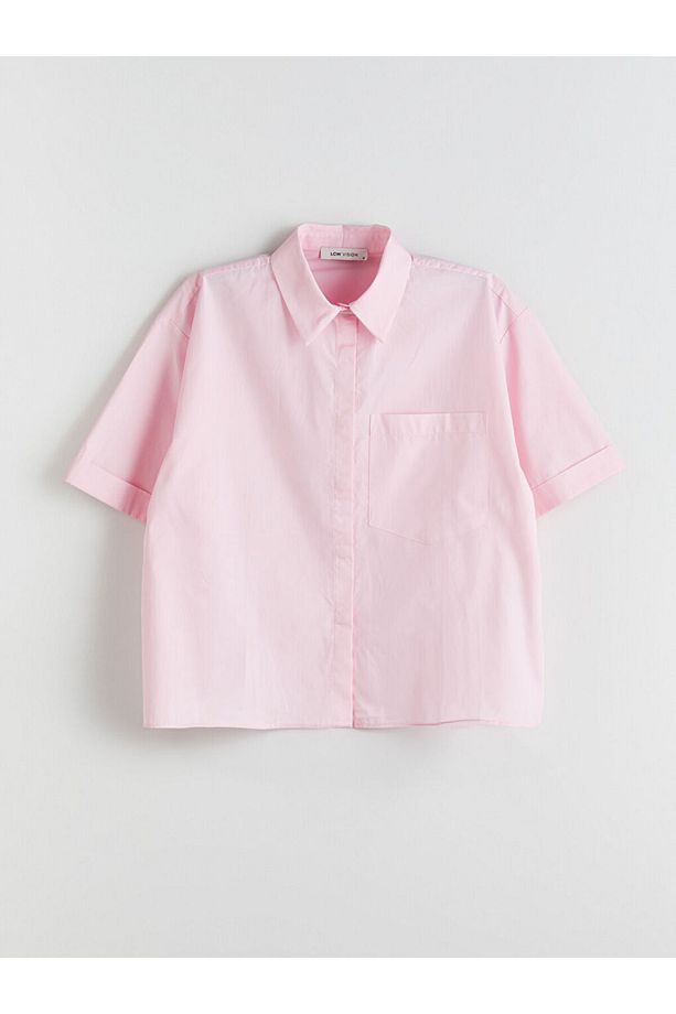 Oversize Poplin Kadın Gömlek - 5