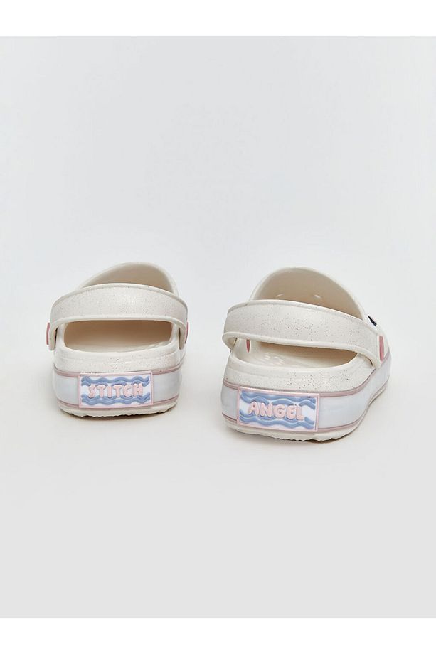LCW STEPS Beyaz Lilo ve Stitch Baskılı Kız Çocuk Plaj Sandaleti - 6