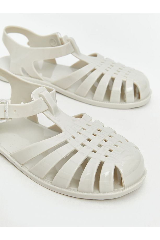 LCW STEPS Bej Kız Çocuk Plaj Sandaleti - 3