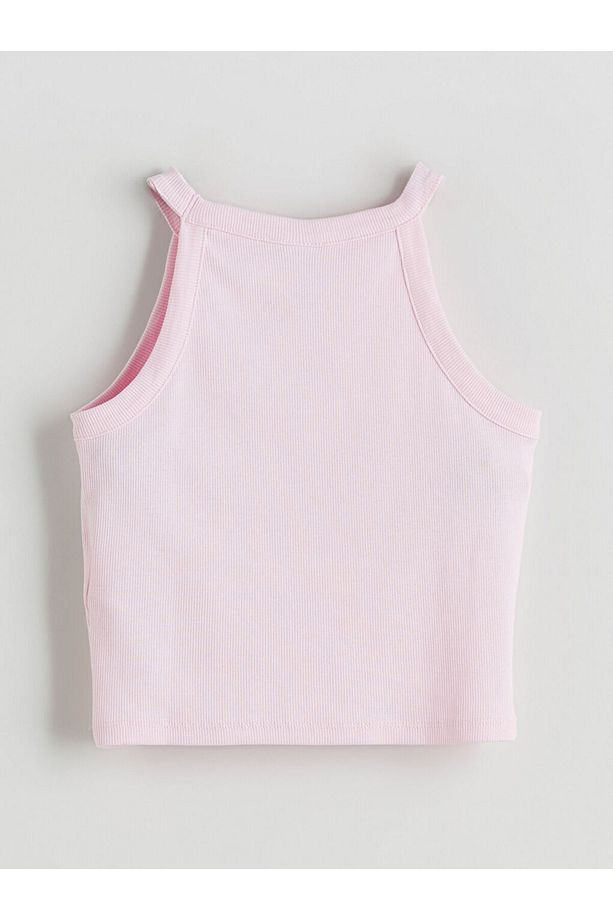 LCW Halter Yaka Kız Çocuk Crop Atlet - 3