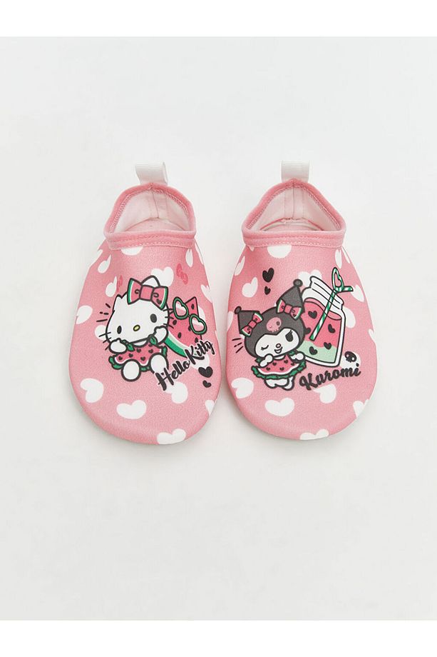 LCW STEPS Pembe Hello Kitty Baskılı Kız Bebek Deniz Ayakkabısı - 3