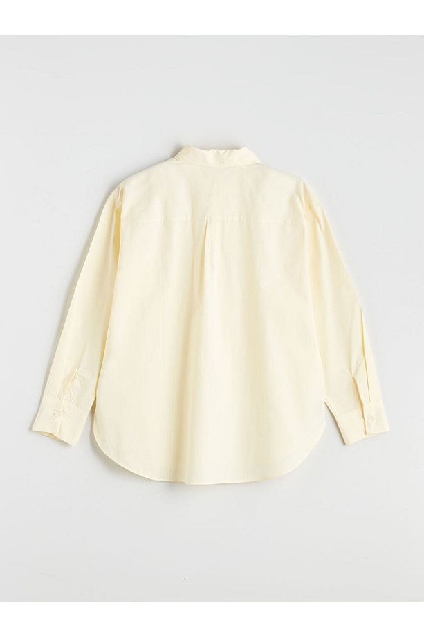 XSIDE Sari Oversize Poplin Kadın Gömlek - 6
