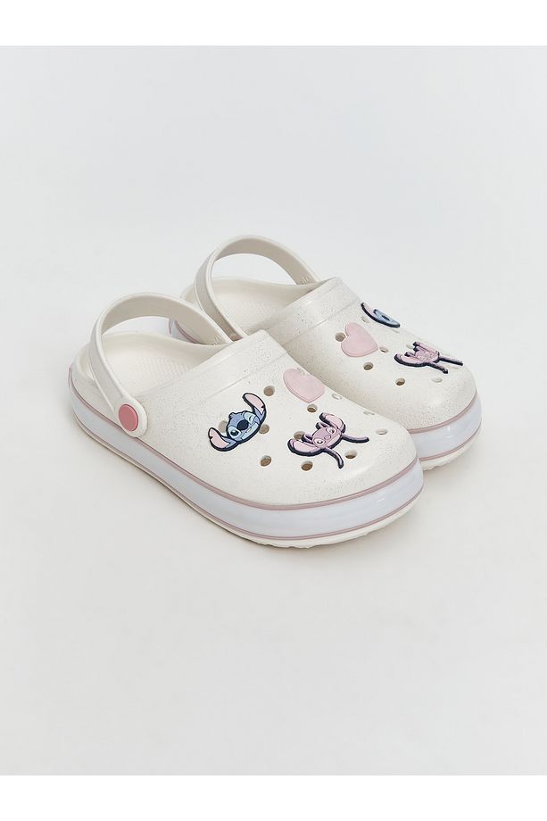 Lilo ve Stitch Baskılı Kız Çocuk Plaj Sandaleti - 1