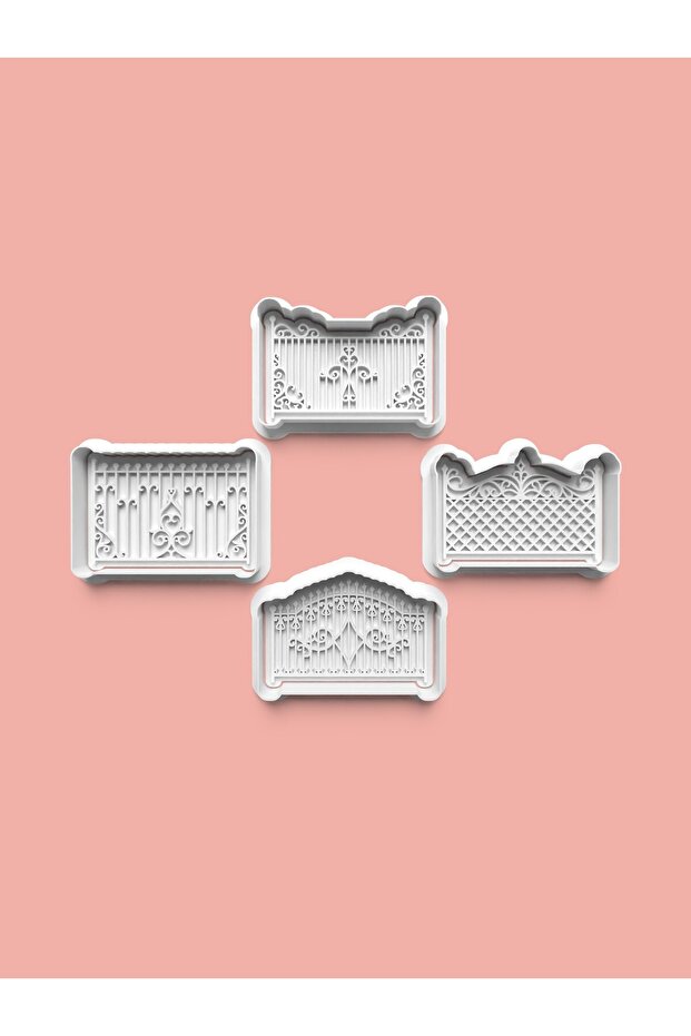 Fences Cookie Mold and Sugar Dough Mold Set of 4