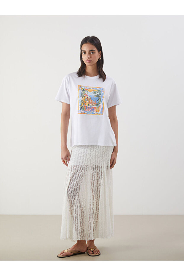 Esvab • Modern & Distinctive Belted Ruched Flared Skirt