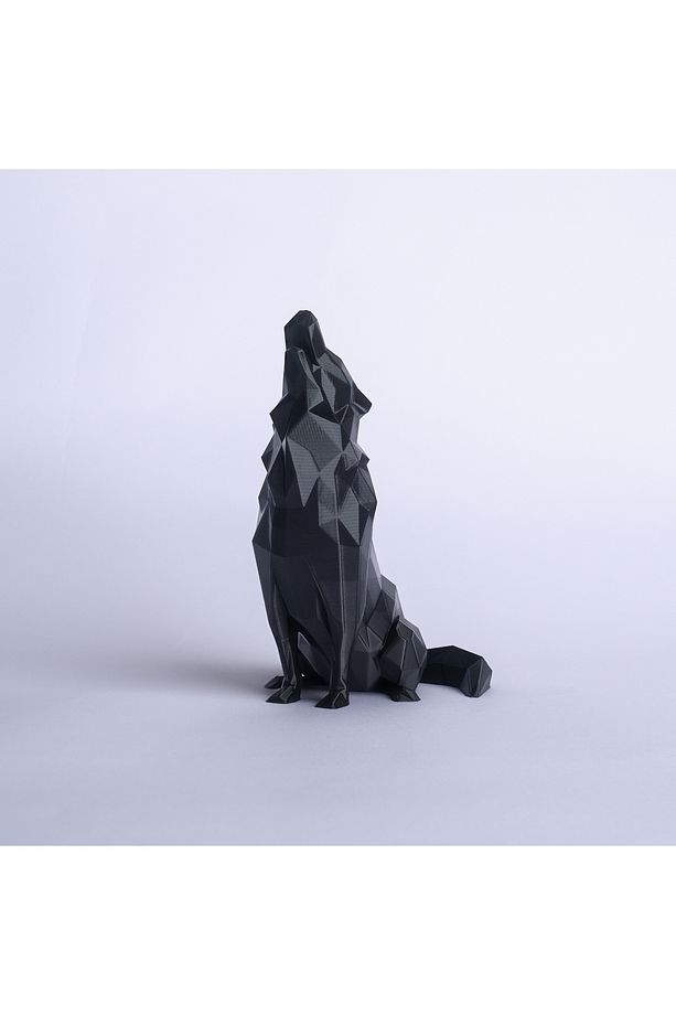 Geometrik Kurt Biblo – 15 cm Low-Poly Dekor - 2