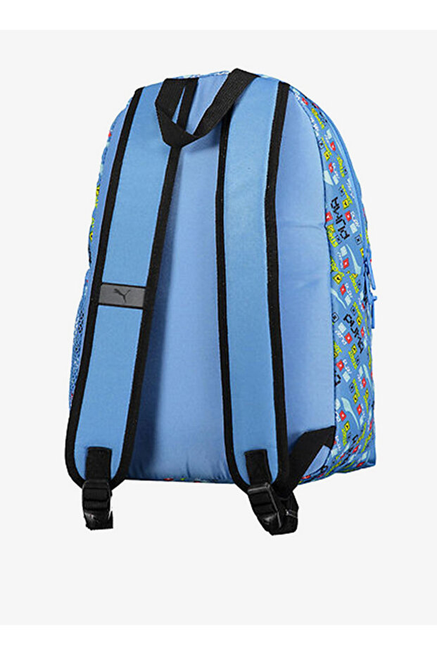 Puma Logo Print Backpack with Adjustable Straps and Zip Closure - 2