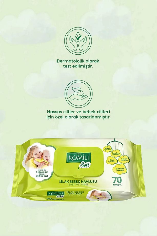 Soft 70yaprak Islak Bebek Havlusu Tekli - 1