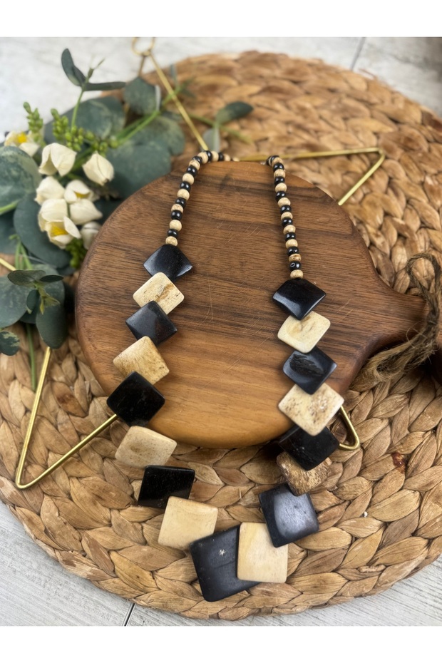 Vintage kemik kolye - 3