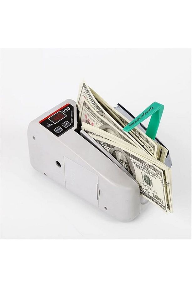 Kağıt Para Sayma Makinesi Mini Taşınabilir YasaklıParaKontrol, Pil/Fişli Banknot Sayım - 3
