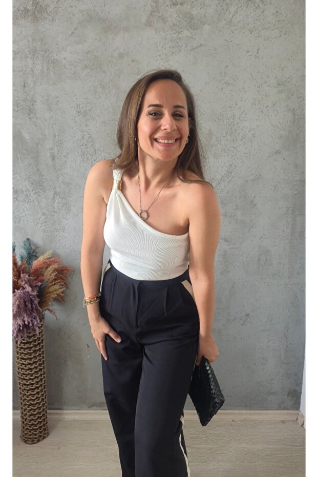 Tek Askılı Bluz - 3