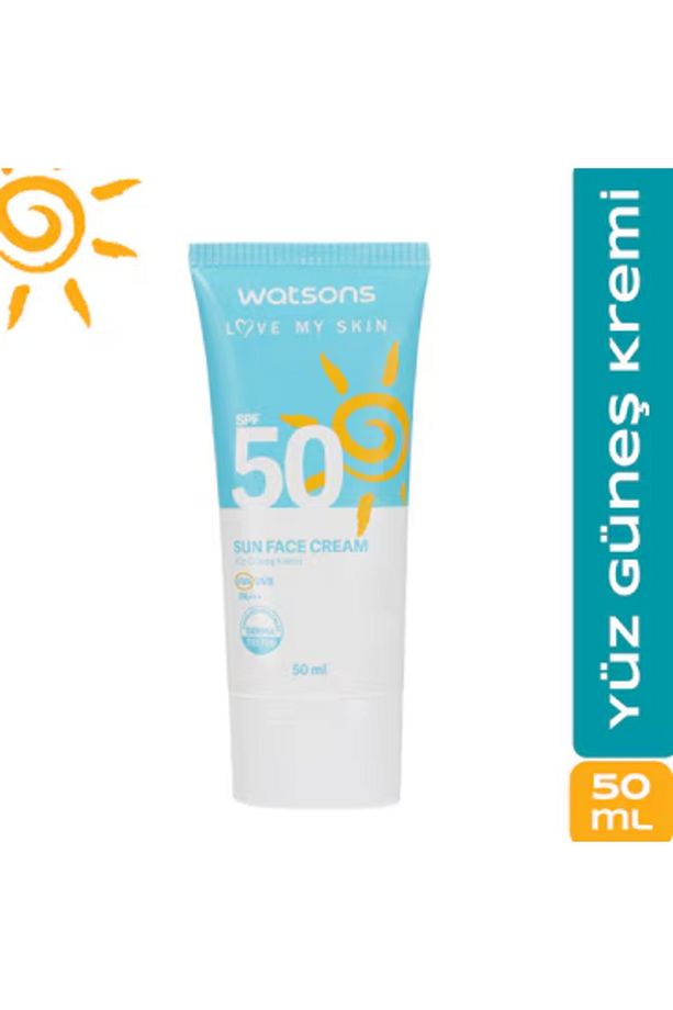 , Yüksek Koruma Faktörlü, Güneş Yüz Kremi, Spf50 - 50 Ml - 1