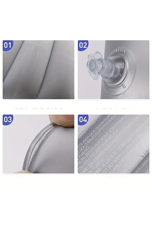 2 Inflatable Rectangular Pillow, Overlapping Design, Suitable for Camping, Travel, Sleeping Pad, Random Colors - 4