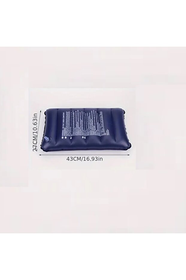 2 Inflatable Rectangular Pillow, Overlapping Design, Suitable for Camping, Travel, Sleeping Pad, Random Colors - 7