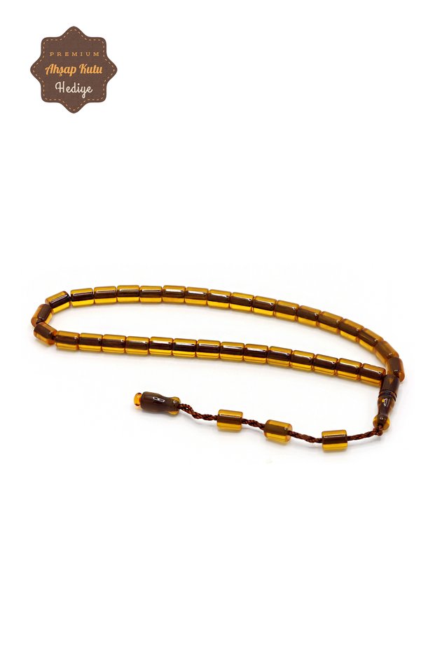 Honey Color Moire Capsule Cut System Tassel Stick Material Prayer Beads 201024171