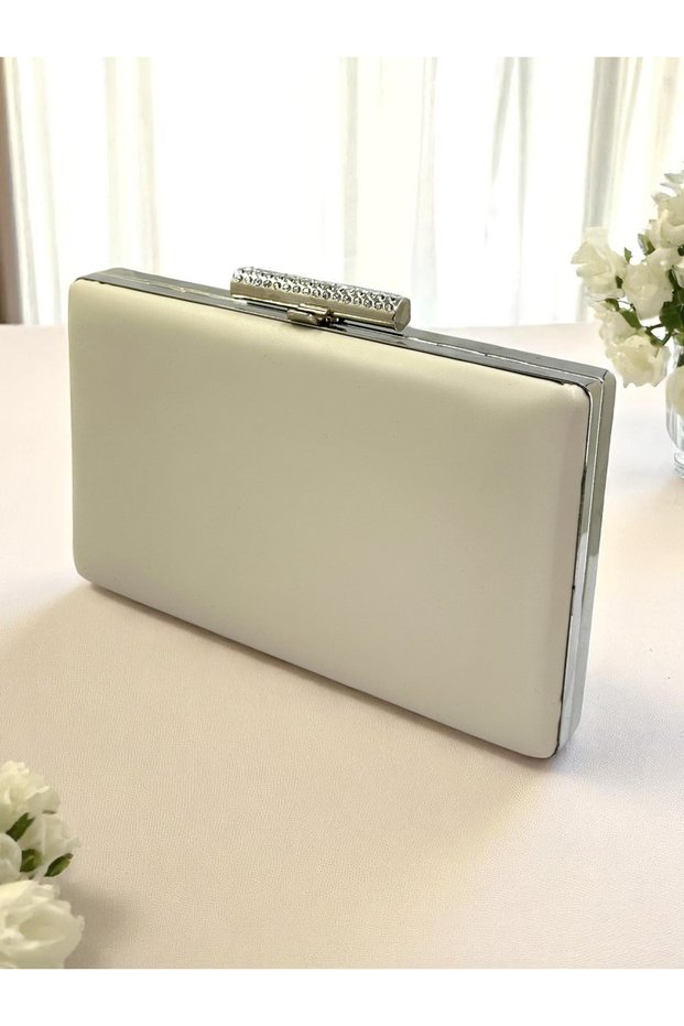 Skin Color Matte Skin Leather Women's Evening Dress Bag