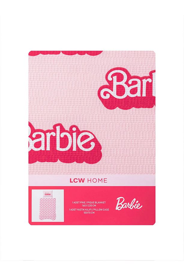 Barbie Baskılı Tek Kişilik Pike Seti - 7