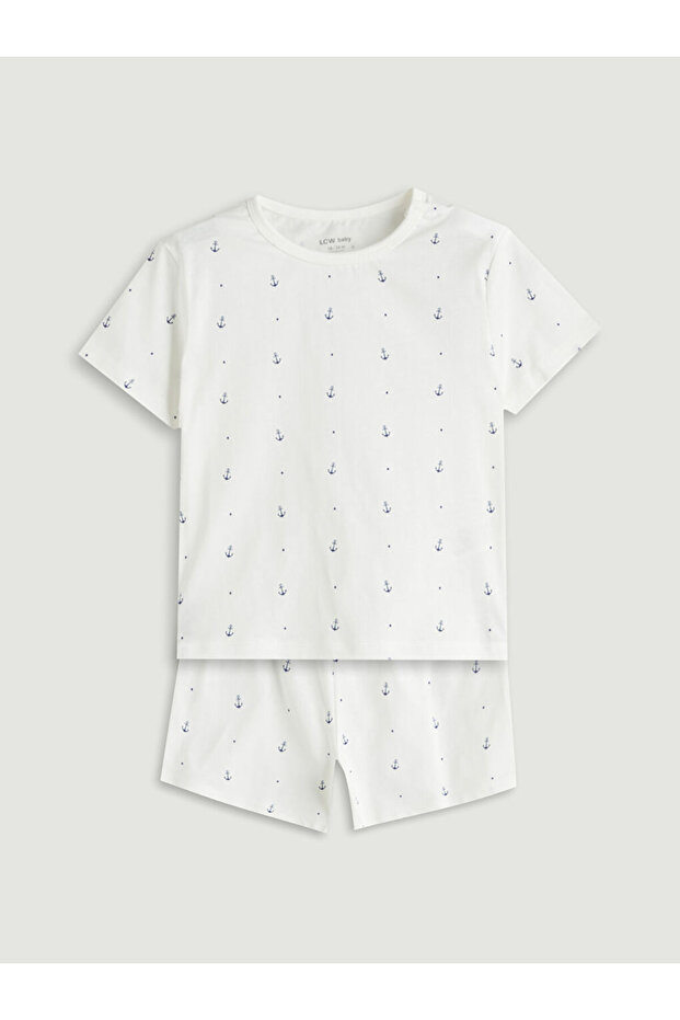Printed Baby Boy T-Shirt and Shorts 2-Pack