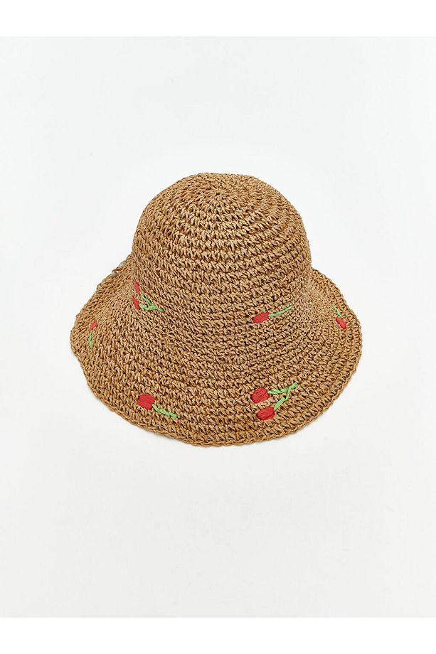 LCW ACCESSORIES Bej Kadın Hasır Bucket Şapka - 2