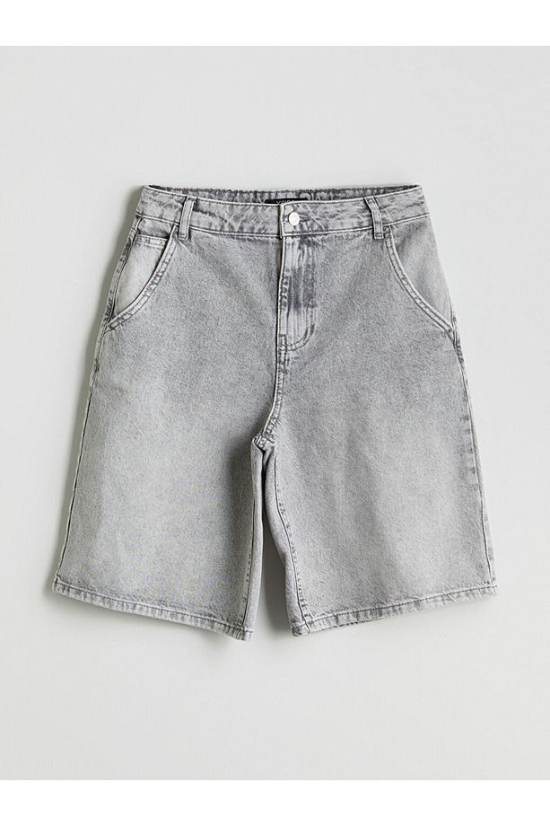 LCW Bermuda Fit Kadın Jean Şort - 5