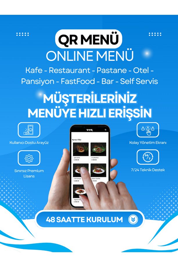 QR Menü Yazılımı | Kafe – Lokanta – Otel İçin Temassız Dijital Menü | Online Kare Kod Menü - 7