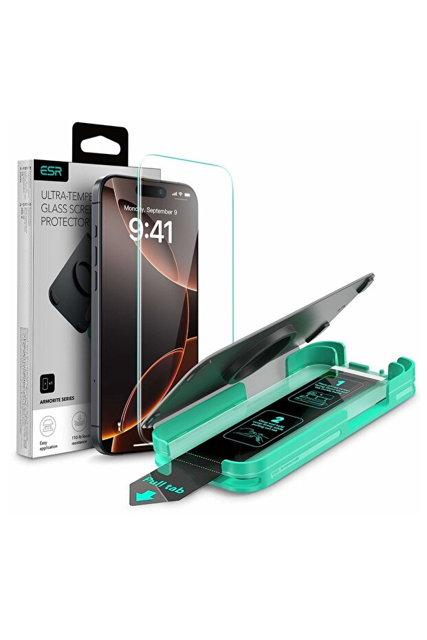 IPhone 16 Pro Screen Protector - ESR Armorite Screen Protector - Clear - 1