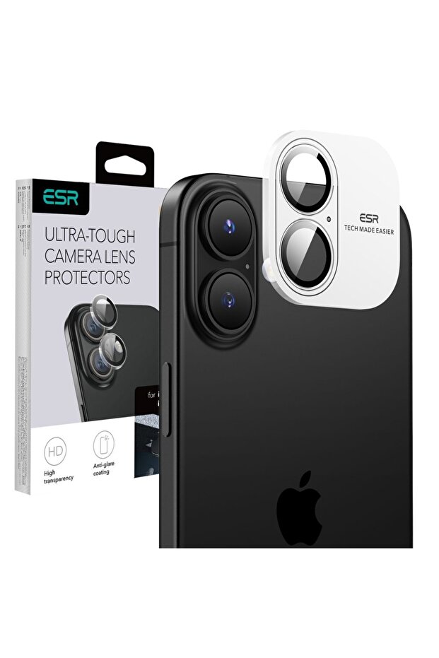 Camera Lens Protector for iPhone 16 / iPhone 16 Plus - ESR Armorite Camera Lens Protectors - Clear - 8
