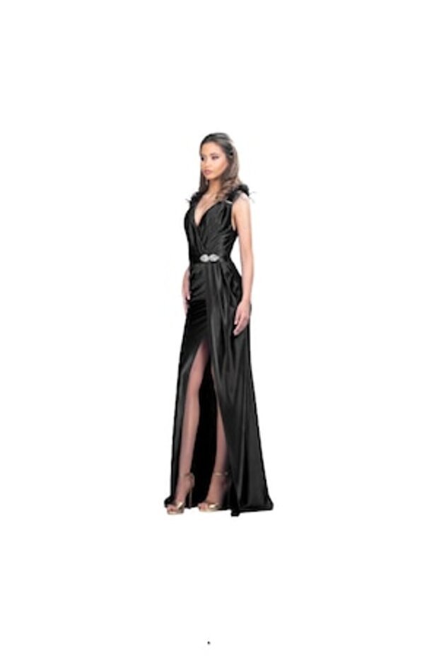 Rochie, Perdonna, Lycra, Negru, 36