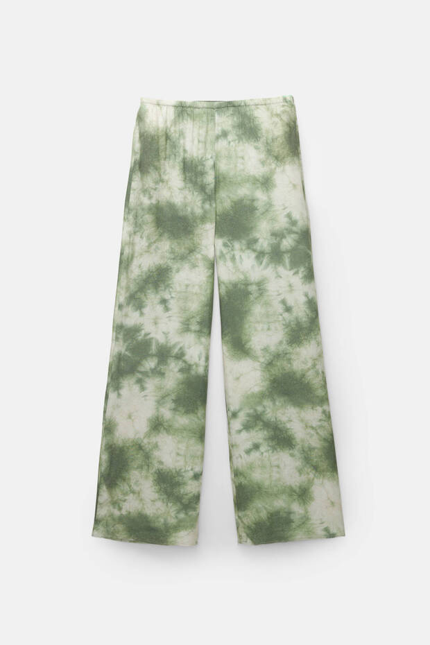 Salaş desenli pantolon - 5