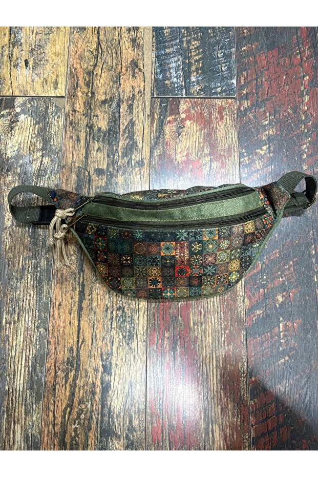 Ethnic Authentic 2 Compartment Waist Bag Waterproof Daily Travel Use