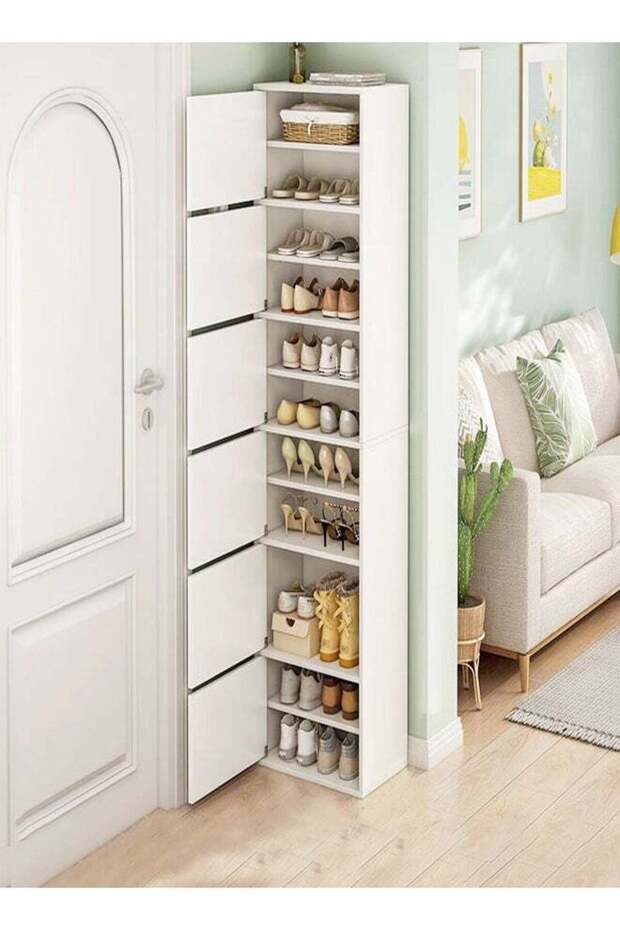 Multi-layer Standing Cupboard with Shelf Dust-proof Storage Shoe Rack