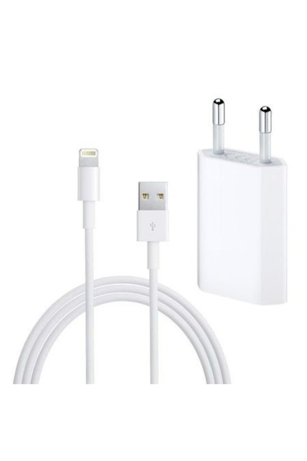 Original Apple power adapter + data/charging cable