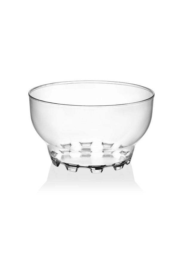 300cc Luca Şeffaf Plastik Kase - 20 Adet Magnolia Trileçe Profiterol Supangle ( Kapaksızdır ) - 1