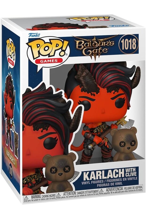 Pop! Their games: baldur's gate karlach and clive vinyl figures