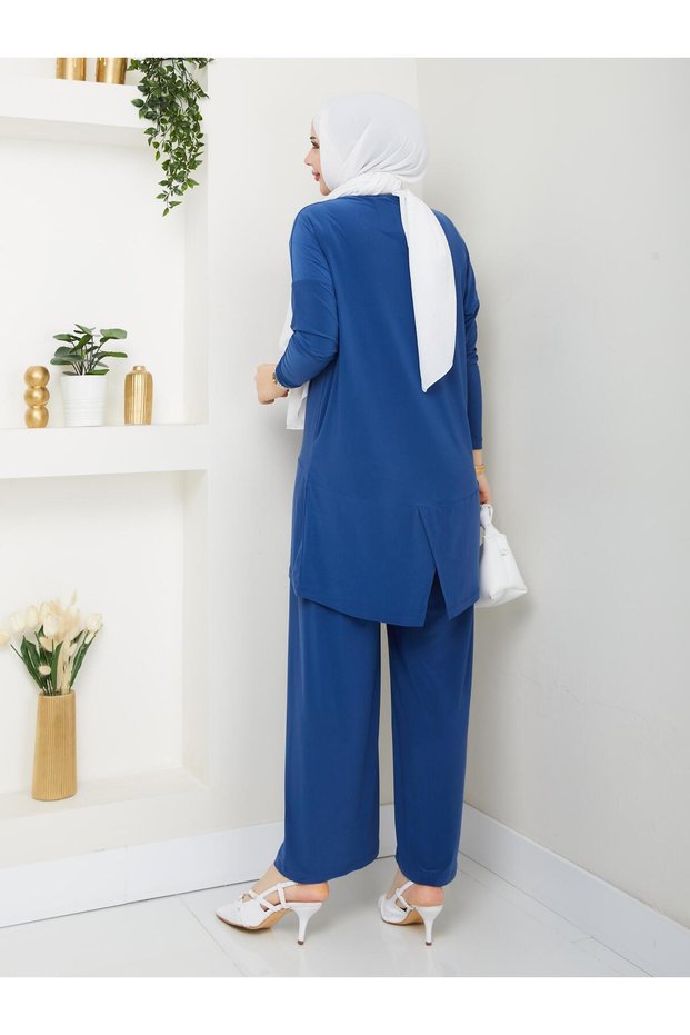 Our Wonderful New Season Fulya Pants Suit with Cross Detail on the Back