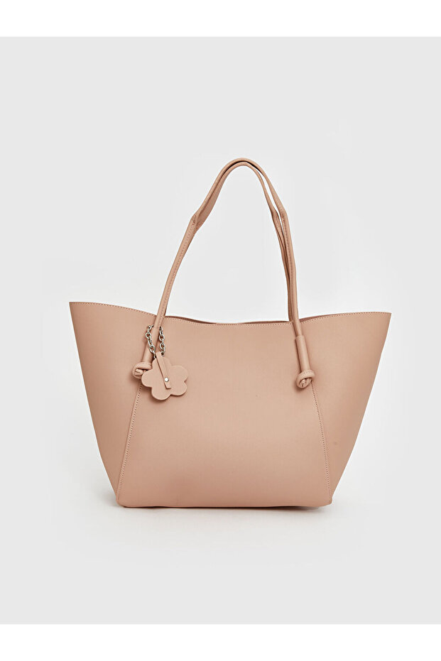Lcw Accessories Pink Leather Look Women's Shoulder Bag