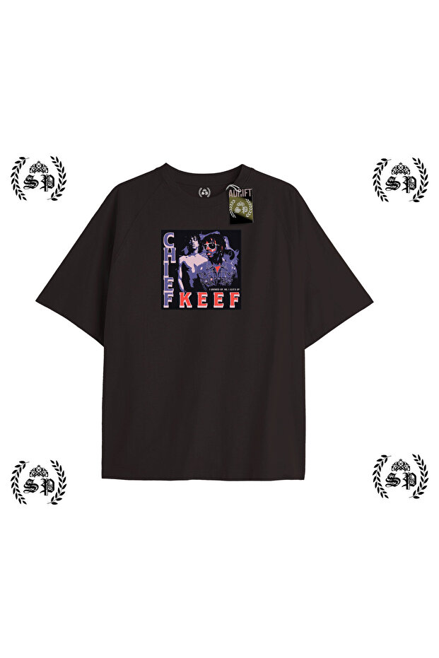 Y2K Chief Keef Printed Black T-Shirt
